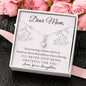 Alluring Beauty Solitaire Necklace for Mom | Custom Heart Design