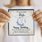 Alluring Beauty Solitaire Necklace for Wife Birthday | Custom Heart Design