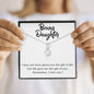 Alluring Beauty Solitaire Necklace for Daughter | Custom Heart Design