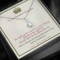 Alluring Beauty Solitaire Necklace for Daughter | Custom Heart Design