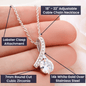 Alluring Beauty Solitaire Necklace for Mother | Custom Heart Design