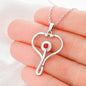 To My Sister-Stethoscope - Custom Heart Design