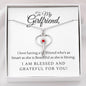 To My Girlfriend-Stethoscope - Custom Heart Design