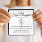 To My Step Daughter-Stethoscope - Custom Heart Design