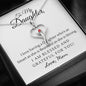 To Daughter, From Mom-Stethoscope - Custom Heart Design