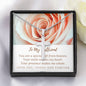 My Girlfriend, A gift from heaven-Artisan Cross Necklace - Custom Heart Design