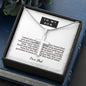 Son, You either win or learn,From Dad-Artisan Cross Necklace - Custom Heart Design