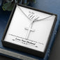 God led me to you-Artisan Cross Necklace - Custom Heart Design