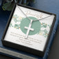 God gave me an angel-Artisan Cross Necklace - Custom Heart Design