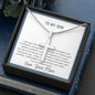Son, Take risk carefully, From Mom -Artisan Cross - Custom Heart Design