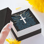 Family Prayer-Artisan Cross Necklace - Custom Heart Design