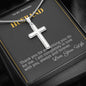* To Husband, Thank you for everything-Artisan Cross - Custom Heart Design