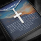 Promise Cross Necklace-I want us to go hand in hand | Custom Heart Design