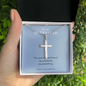 My Soulmate, Cross Necklace for Boyfriend | Custom Heart Design