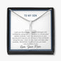 Son, Take risk carefully, From Mom -Artisan Cross - Custom Heart Design