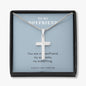 My Soulmate, Cross Necklace for Boyfriend | Custom Heart Design