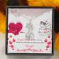 To the best sister-Graceful Giraffe - Custom Heart Design
