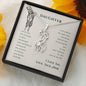 Giraffe Necklace-Live your dreams, From Mom - Custom Heart Design