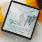 Giraffe Necklace-Dearest Mom, From Daughter - Custom Heart Design