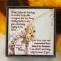 Giraffe Necklace-To my lovely Mom - Custom Heart Design