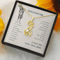 Giraffe Necklace-Live your dreams, From Mom - Custom Heart Design