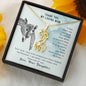 Giraffe Necklace-To Mom, From Daughter - Custom Heart Design