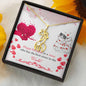 To the best sister-Graceful Giraffe - Custom Heart Design