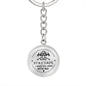 Stay Safe Fireman Keychain - Custom Heart Design