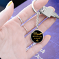 Mom we love you so much-Keychain - Custom Heart Design