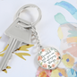 Beautiful girl you can do amazing things-Keychain - Custom Heart Design