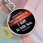 * I will be with you, Isaiah 43:2-Bible Verse Keychain -