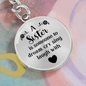 Dream, cry, sing, laugh with my sister-Keychain - Custom Heart Design
