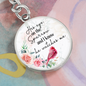 Bible Verse Keychain-Custom Heart Design