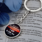 * I will be with you, Isaiah 43:2-Bible Verse Keychain -