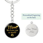 Mom we love you so much-Keychain - Custom Heart Design