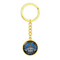 Father & Son-Circle Keychain - Custom Heart Design