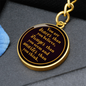 Braver, stronger and smarter-Statement Circle Keychain - Custom Heart Design