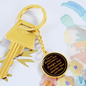 Braver, stronger and smarter-Statement Circle Keychain - Custom Heart Design