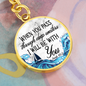 Bible Verse Keychain-Custom Heart Design
