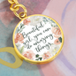 Beautiful girl you can do amazing things-Keychain - Custom Heart Design