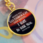 * I will be with you, Isaiah 43:2-Bible Verse Keychain -
