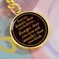 Braver, stronger and smarter-Statement Circle Keychain - Custom Heart Design