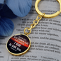 * I will be with you, Isaiah 43:2-Bible Verse Keychain -