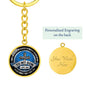 Father & Son-Circle Keychain - Custom Heart Design