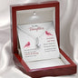 Alluring Beauty Solitaire Necklace for Daughter | Custom Heart Design