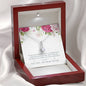 Alluring Beauty Solitaire Necklace for Sister | Custom Heart Design