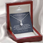 Alluring Beauty Solitaire Necklace for Daughter | Custom Heart Design