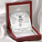 Alluring Beauty Solitaire Graduation Necklace | Custom Heart Design