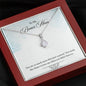Alluring Beauty Solitaire Necklace for Bonus Mom | Custom Heart Design