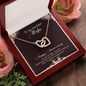 Anniversary Interlocking Hearts Necklace for Wife | Custom Heart Design